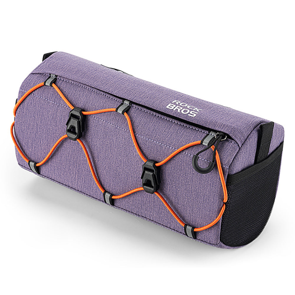 ROCKBROS W012 Bicycle Handlebar Hanging Bag Reflective Polyester Bike Front Storage Bag ROCKBROS W012 Bicycle Handlebar Hanging Bag Reflective Polyester Bike Front Storage Bag